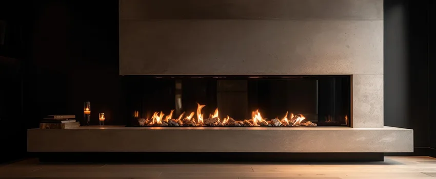 Gas Fireplace Ember Bed Design Services in Redwood City, California