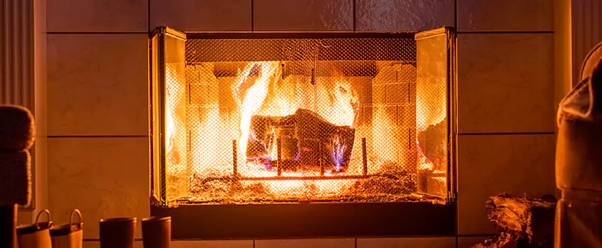 Mendota Hearth Landscape Fireplace Installation in Redwood City, California