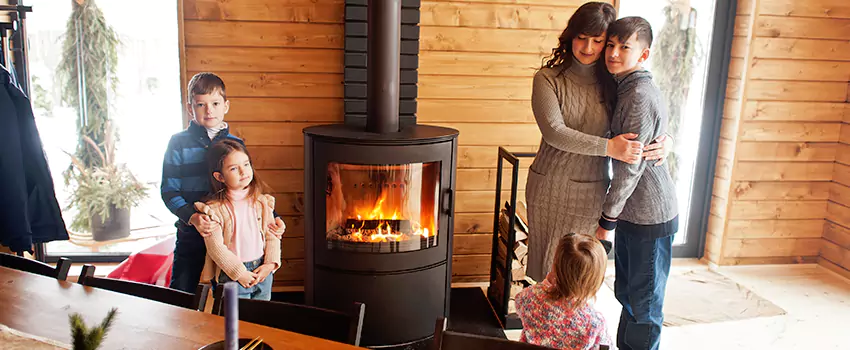 Morso Cast Iron Fireplace Insert Installation in Redwood City, California