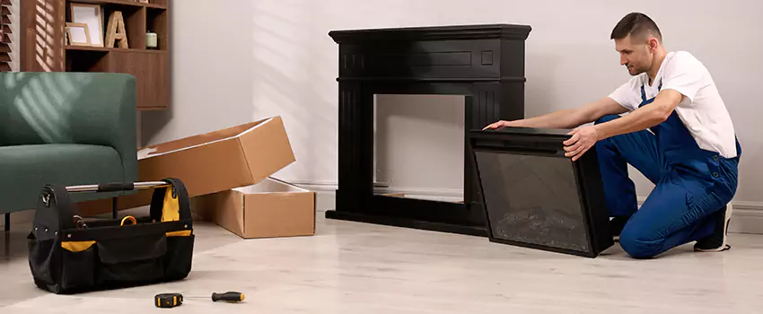 Old Rusted Metal Fireplace Repair And Replacement in Redwood City, CA