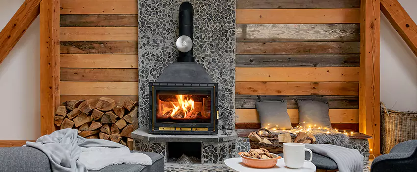 Thelin Hearth Products Direct Vent Gas Stove Fireplace Inspection in Redwood City, California